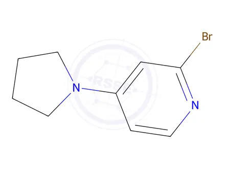 Chemical structure of 2-BROMO-4-PYRROLIDIN-1-YL-PYRIDINE