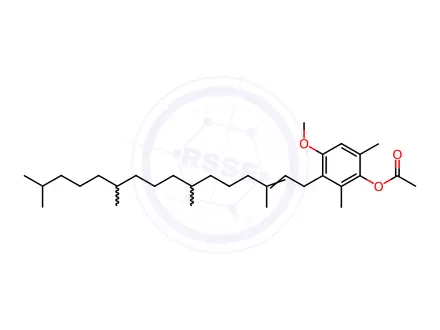 Chemical structure of A-tocopheryl acetate EP Impurity D(Mixture of Isomers)
