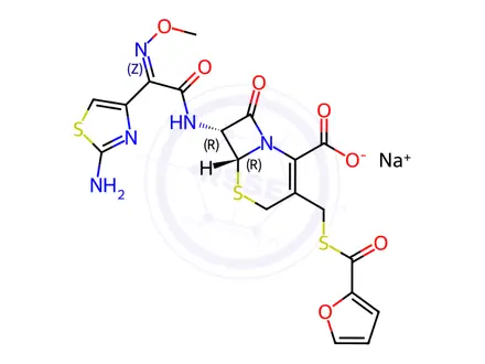 Chemical structure of Ceftiofur Sodium