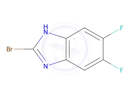 Chemical structure of 2-Bromo-5,6-difluorobenzimidazole