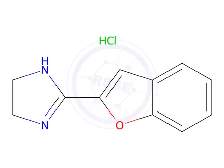 Chemical structure of 2-(Benzofuran-2-yl)-2-imidazoline HCl