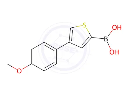 Chemical structure of (4-(4-Methoxyphenyl)thiophen-2-yl)boronic acid