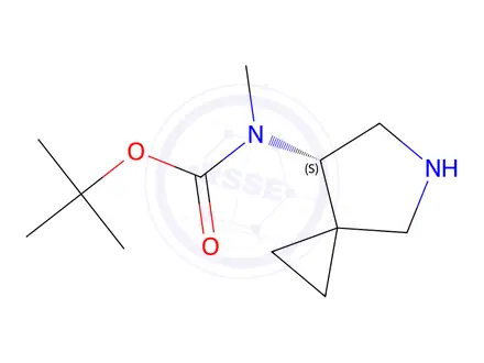 Chemical structure of Tert-butyl (S)-methyl(5-azaspiro[2.4]Heptan-7-yl)carbamate