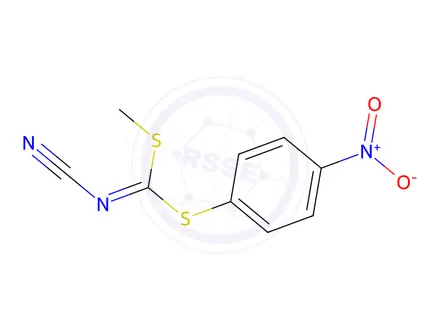 Chemical structure of METHYL (4-NITROPHENYL) CYANOCARBONIMIDODITHIOATE