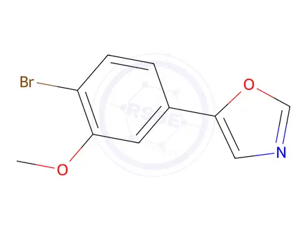 Chemical structure of 5-(4-Bromo-3-methoxyphenyl)oxazole
