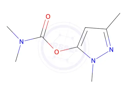 Chemical structure of 1,3-Dimethyl-1H-pyrazol-5-yl dimethylcarbamate