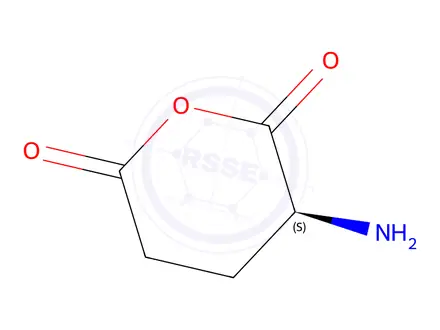 Chemical structure of L-Glutamic Anhydride Hydrochloride
