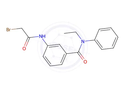 Chemical structure of 3-[(2-Bromoacetyl)amino]-N-ethyl-N-phenylbenzamide