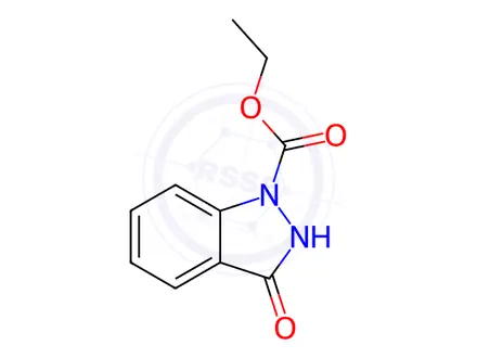 Chemical structure of ethyl 3-hydroxy-1H-indazole-1-carboxylate