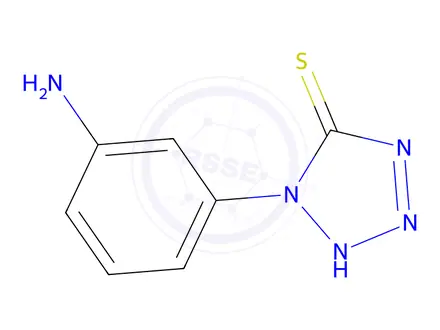 Chemical structure of 1-(3-AMINOPHENYL)-5-MERCAPTOTETRAZOLE