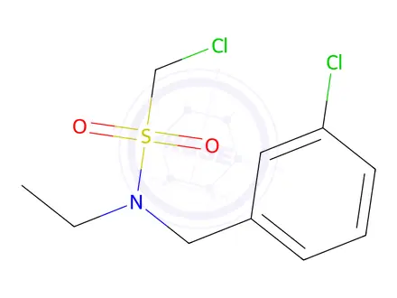 Chemical structure of 1-Chloro-n-(3-chlorobenzyl)-n-ethylmethanesulfonamide