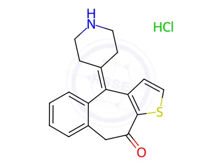 Chemical structure of Ketotifen Impurity 10(Hydrochloride)