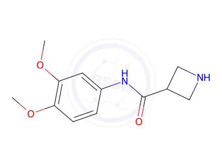 Chemical structure of N-(3,4-Dimethoxyphenyl)azetidine-3-carboxamide