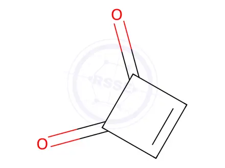 Chemical structure of 3-cyclobutene-1,2-dione