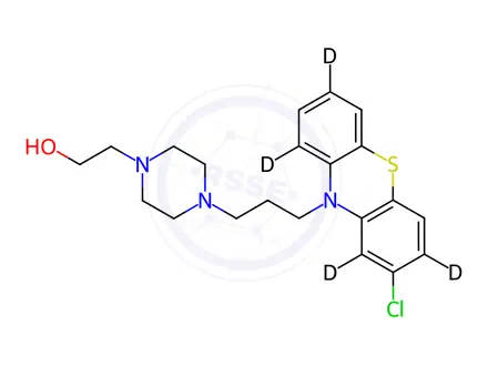 Chemical structure of Perphenazine-[D4]