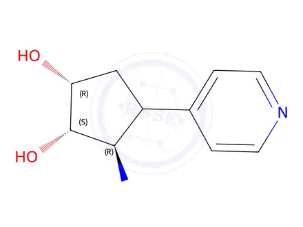 Chemical structure of (1R,2S,3R)-3-amino-4-(pyridin-4-yl)cyclopentane-1,2-diol 1421058-63-0 KS-00003KXT
