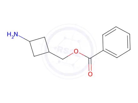Chemical structure of ((1S,3S)-3-Aminocyclobutyl)methyl benzoate