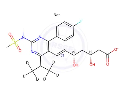Chemical structure of Rosuvastatin Sodium Impurity 1