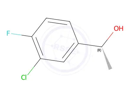 Chemical structure of (1R)-1-(3-chloro-4-fluorophenyl)ethan-1-ol