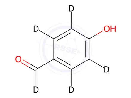 Chemical structure of 4-Hydroxybenzaldehyde-d5