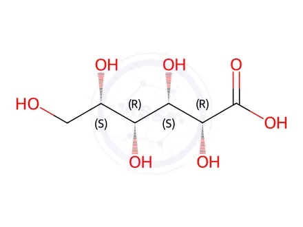 Chemical structure of L-idonic acid sodium salt