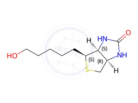 Chemical structure of Biotin Impurity 74