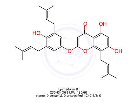 Chemical structure of Epimedonin K