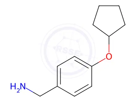 Chemical structure of (4-(Cyclopentyloxy)phenyl)methanamine