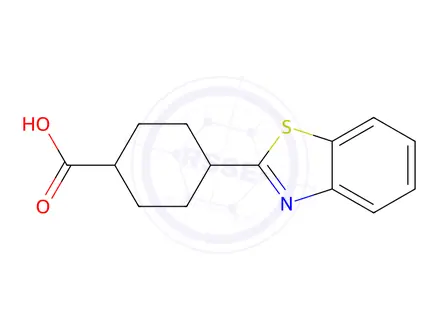 Chemical structure of 4-(Benzo[d]thiazol-2-yl)cyclohexane-1-carboxylic acid