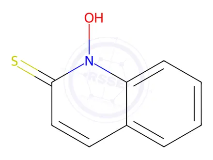 Chemical structure of 2-mercaptoquinoline-N-oxide