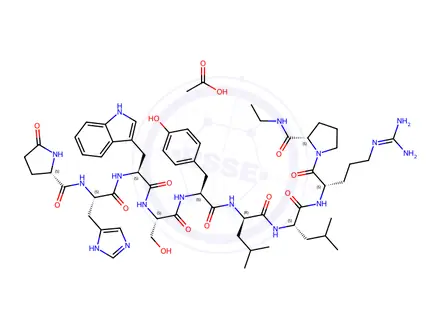 Chemical structure of Leuprolide Acetate