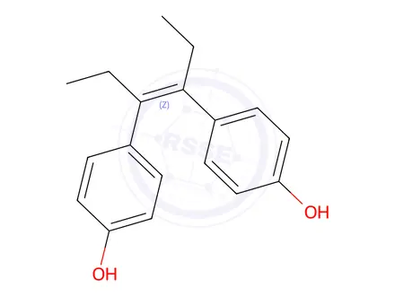 Chemical structure of Diethylstilbestrol Impurity 5