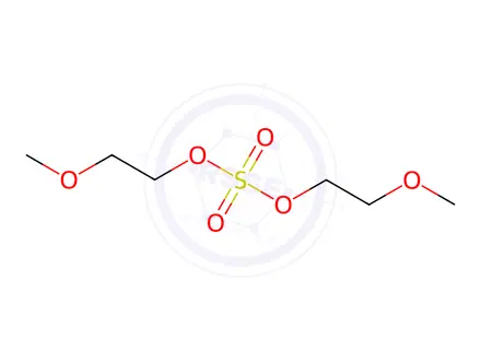 Chemical structure of Ethanol, 2-methoxy-, sulfate (2:1)