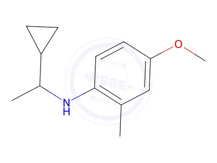 Chemical structure of n-(1-Cyclopropylethyl)-4-methoxy-2-methylaniline