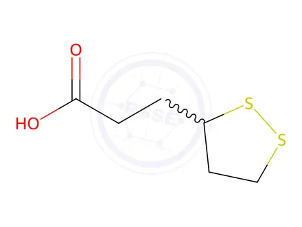 Chemical structure of Bisnorlipoic Acid