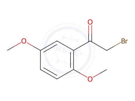 Chemical structure of 2-Bromo-2′,5′-dimethoxyacetophenone