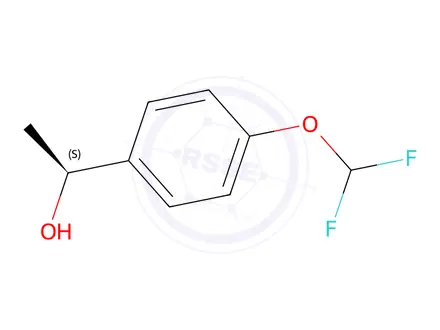 Chemical structure of (S)-1-(4-(Difluoromethoxy)phenyl)ethan-1-ol