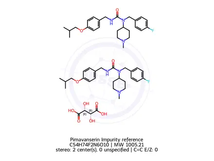 Chemical structure of Pimavanserin Impurity reference