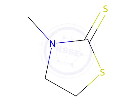 Chemical structure of 3-methylthiazolidine-2-thione