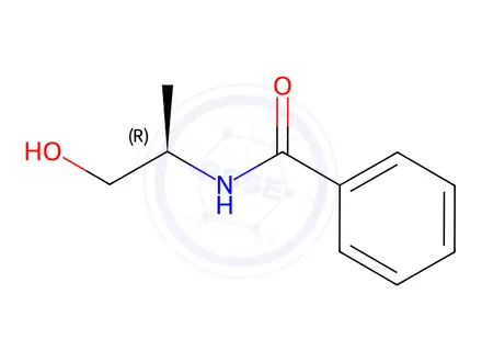 Chemical structure of Benzamide, N-[(1R)-2-hydroxy-1-methylethyl]-