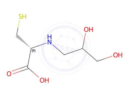 Chemical structure of glycerylcysteine