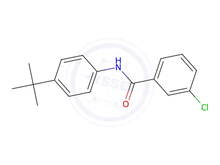 Chemical structure of N-(4-tert-Butylphenyl)-3-chlorobenzaMide, 97%