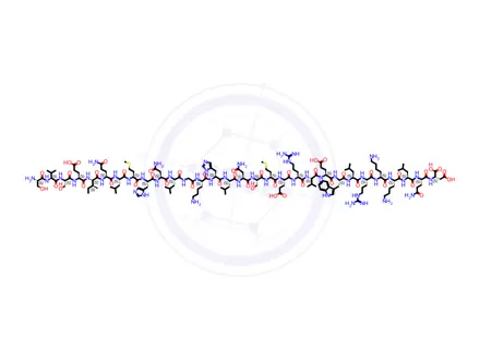 Chemical structure of Teriparatide Impurity 2 (Des-Val31,His32,Asn33,Phe34)