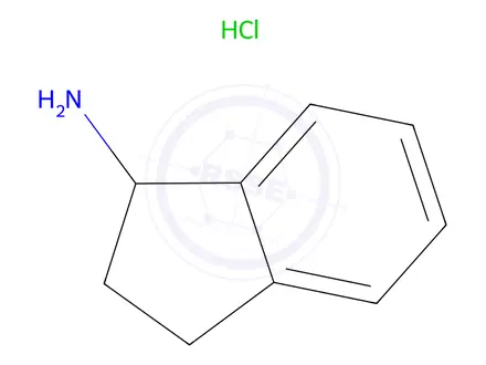 Chemical structure of 1-Aminoindane Hydrochloride