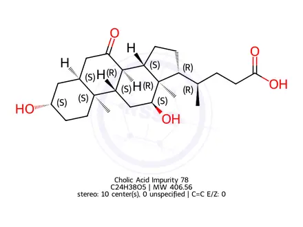 Chemical structure of Cholic Acid Impurity 78