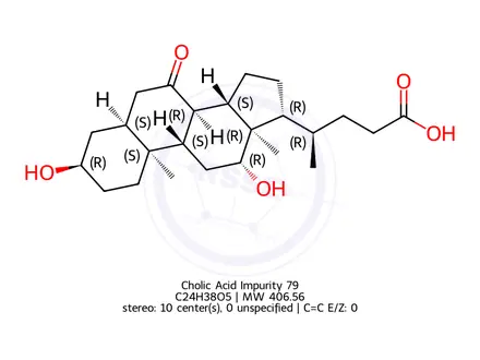 Chemical structure of Cholic Acid Impurity 104
