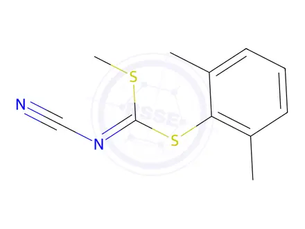 Chemical structure of (2,6-DIMETHYLPHENYL) METHYLCYANOCARBONIMIDODITHIOATE