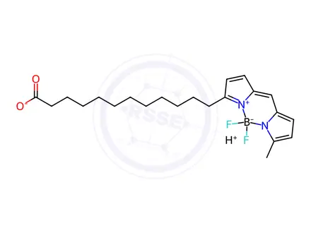 Chemical structure of BODIPY 500/510 C1, C12