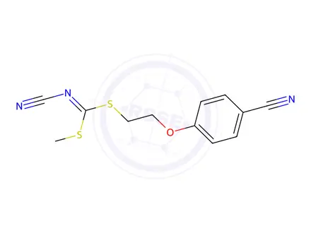 Chemical structure of [2-(4-Cyanophenoxy)ethyl]methyl-cyanocarbonimidodithioate