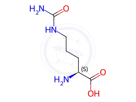 Chemical structure of L(+)-Citrulline